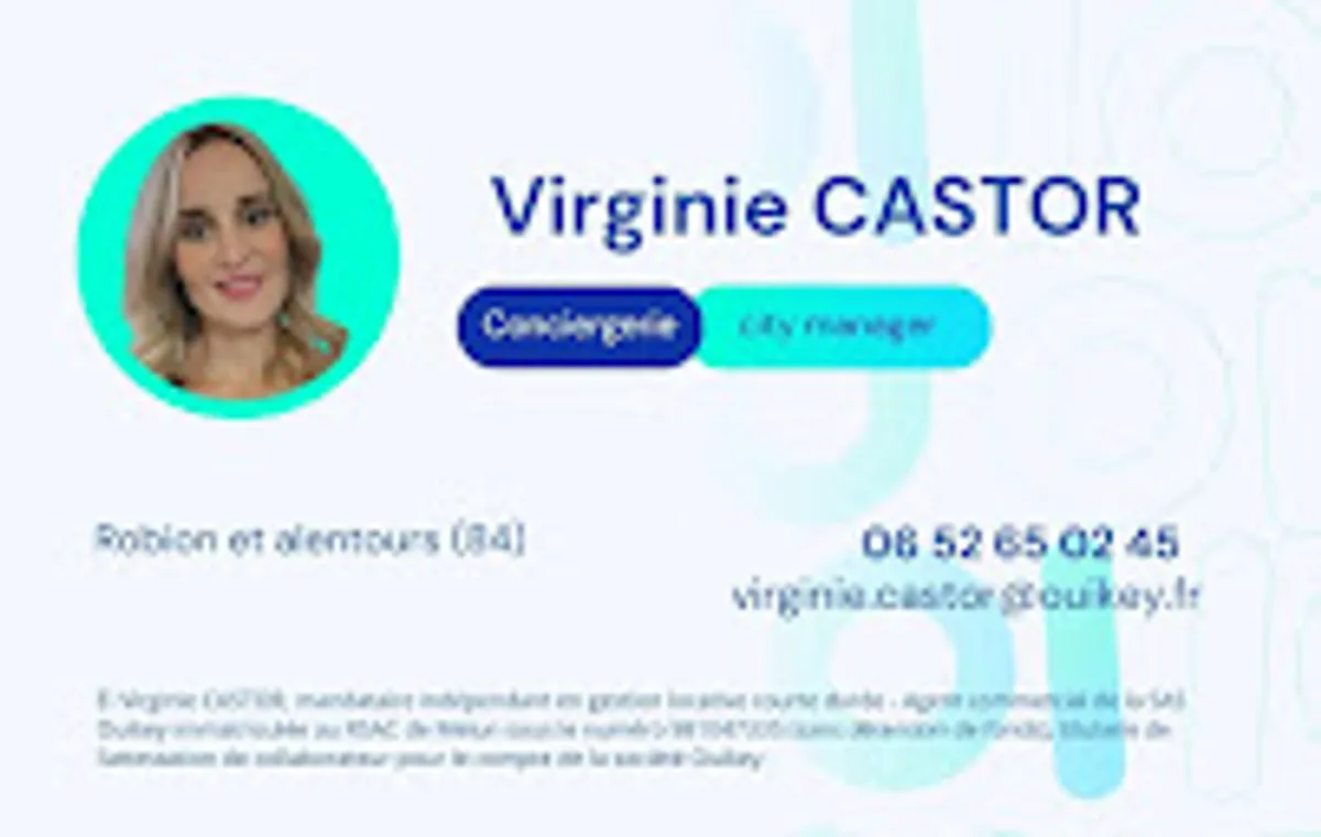Conciergerie Virginie CASTOR, service de gestion locative, Robion et alentours OUIKEY - Photo 3