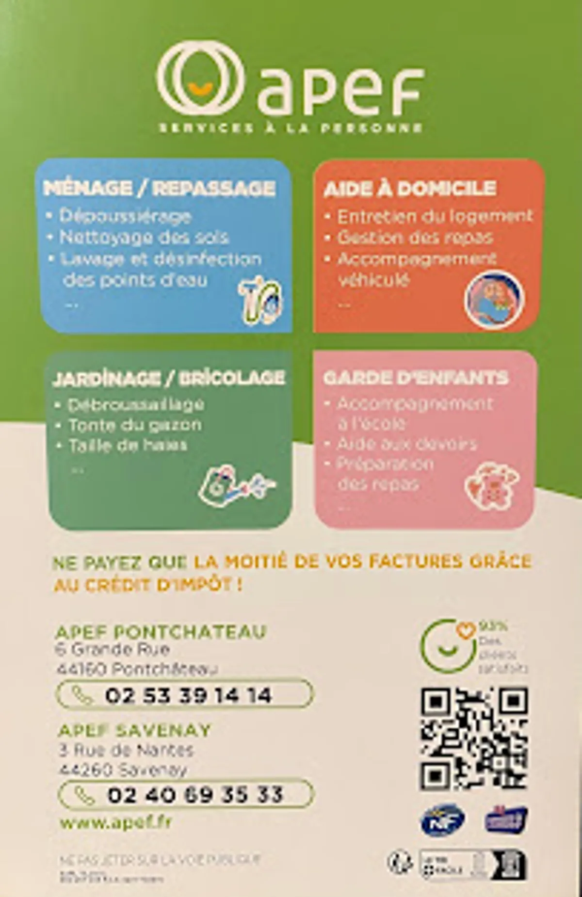 APEF Savenay - Aide à domicile, Ménage, Jardinage et Garde d'enfants - Photo 4