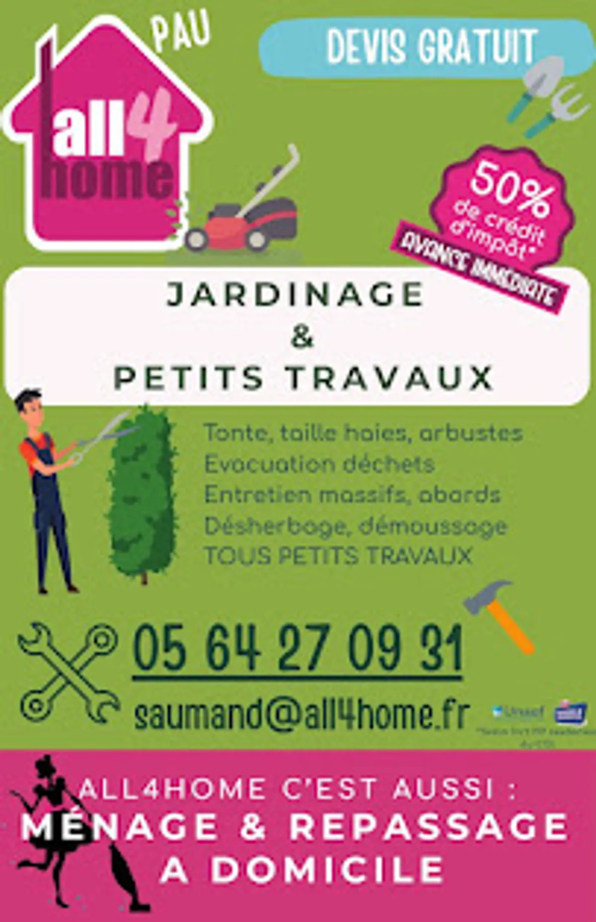 All4Home Pau - Service de ménage et garde d'enfants - Photo 4