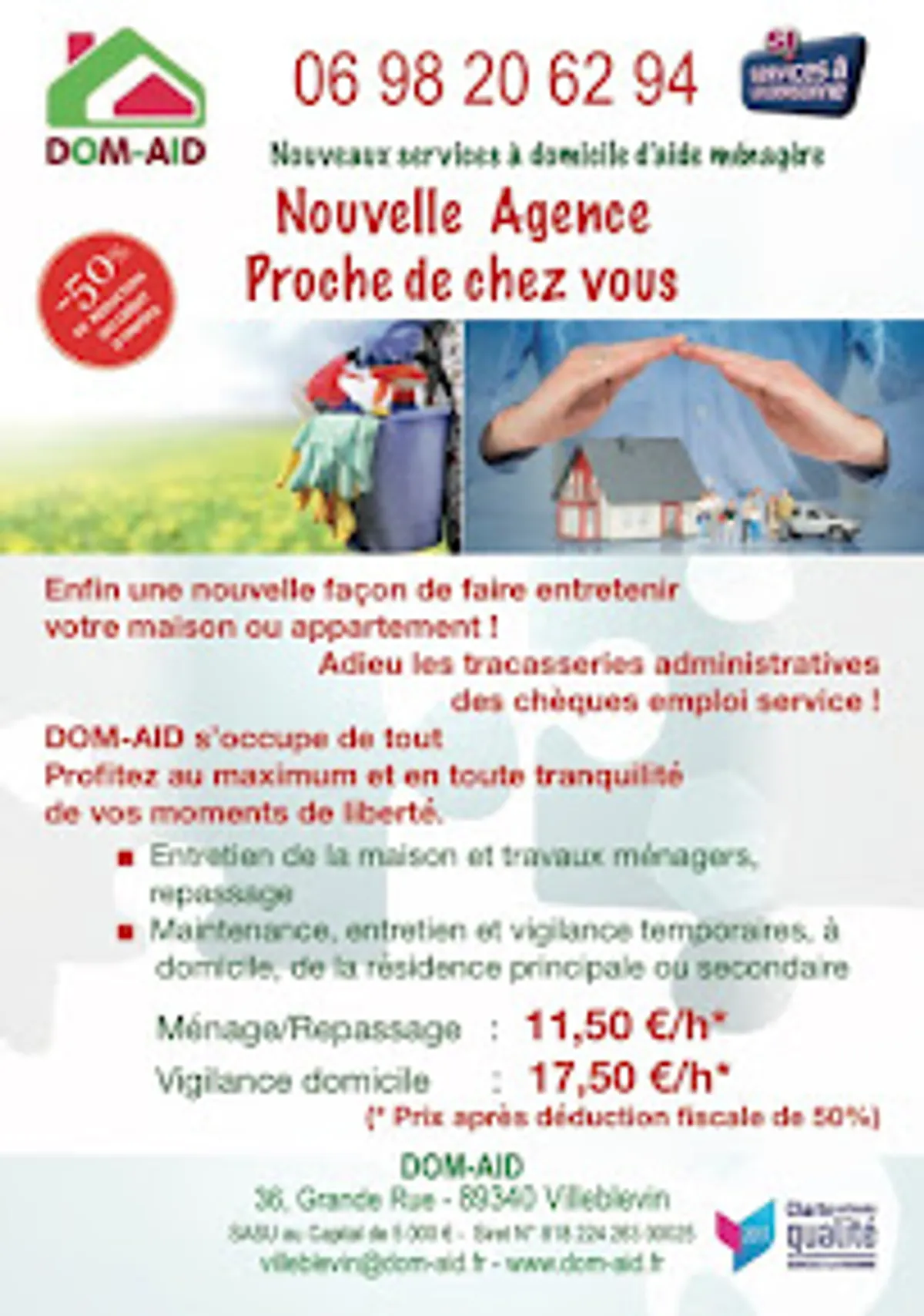 DOM-AID Villeblevin | Femme de Ménage à Domicile - Photo 5