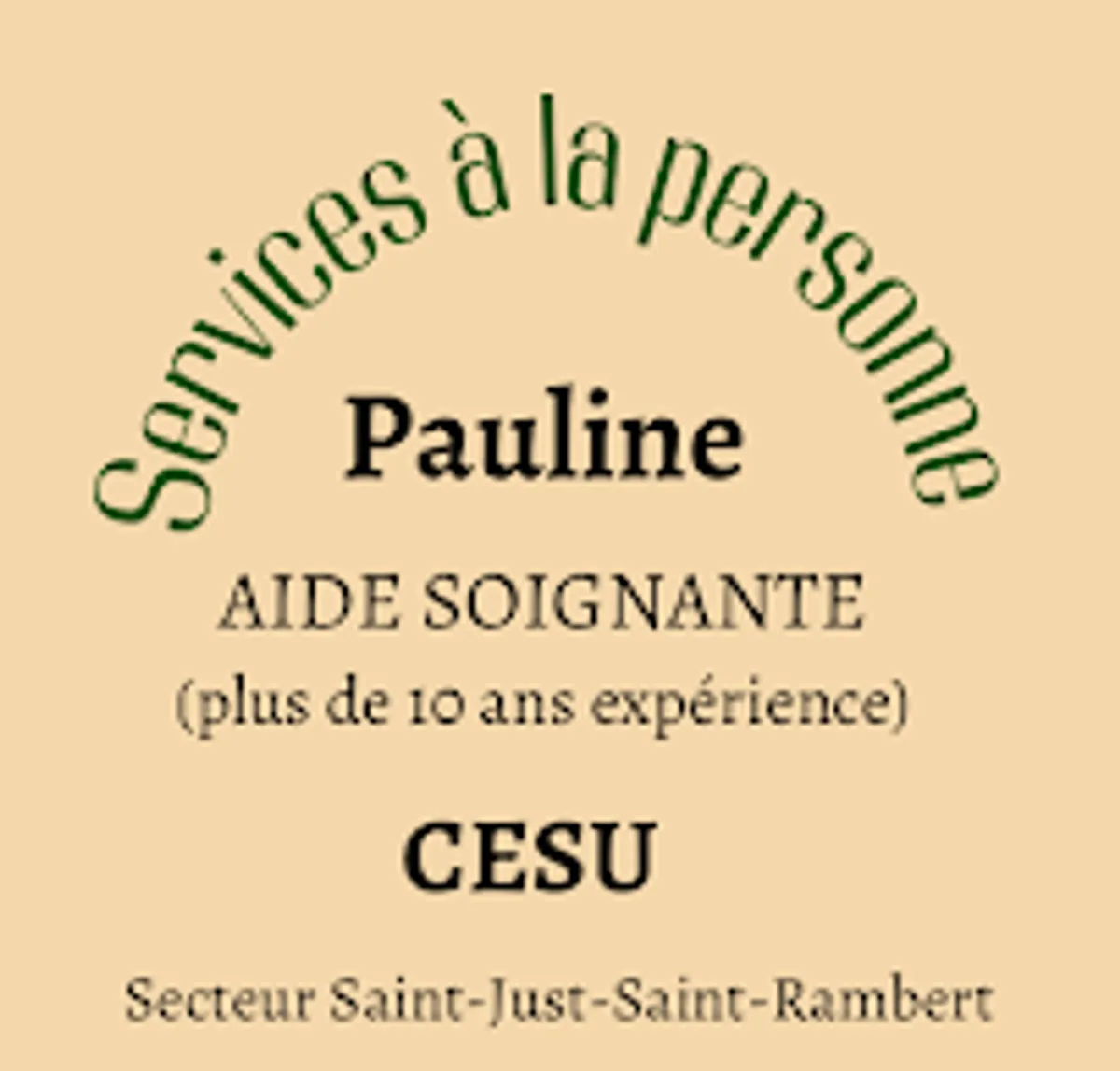 Pauline - Saint-Just-Saint-Rambert - Services à la personne - Aide à domicile