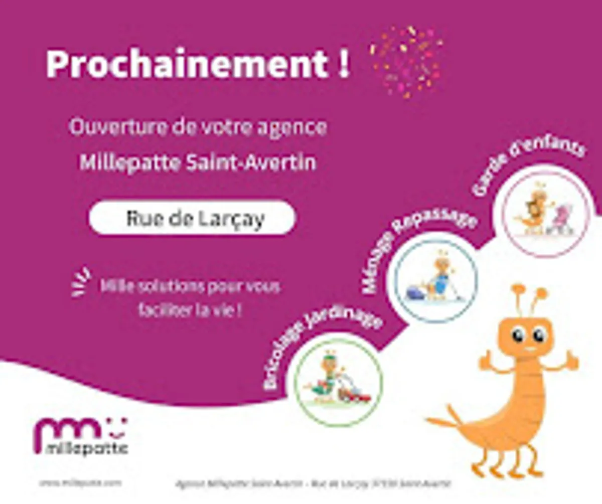 Millepatte Saint-Avertin - Aide à domicile, Ménage, Garde d'enfants - Photo 7