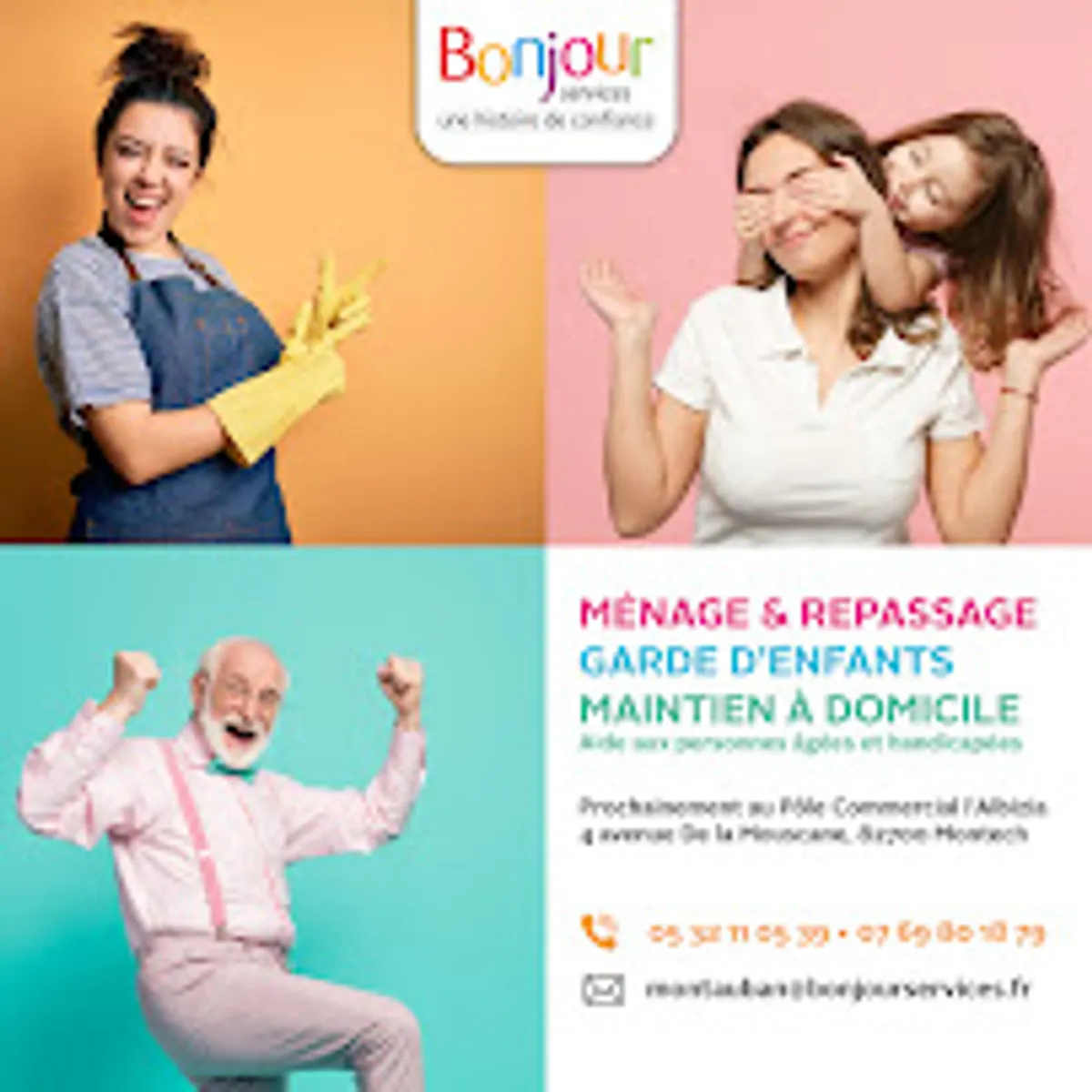 Bonjour Services Montauban - Garde d'enfants | Ménage | Repassage - Photo 4