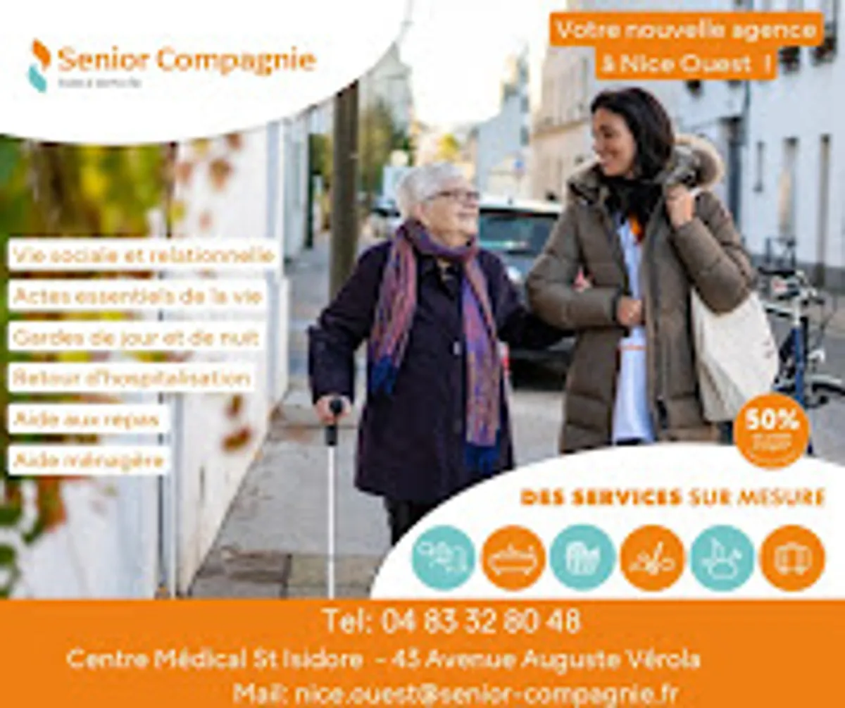 Aide à domicile - Senior Compagnie Nice Ouest