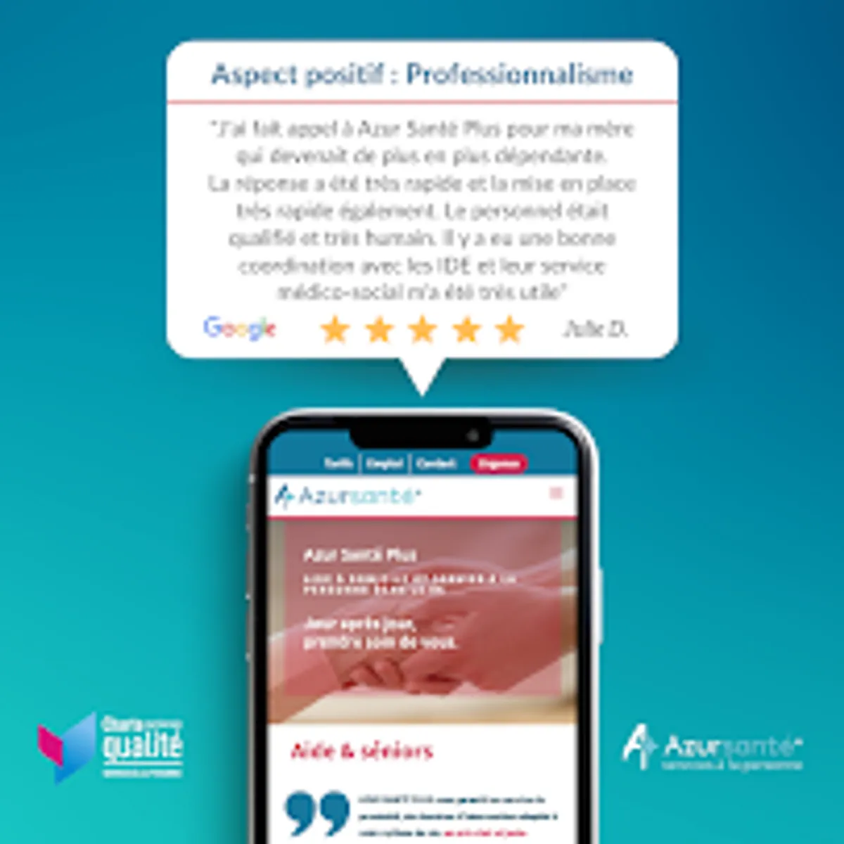 Azur Santé Plus | Société d'aide à domicile pour personne âgée, hospitalisée, Alzheimer, personne handicapée à Grasse - Photo 6