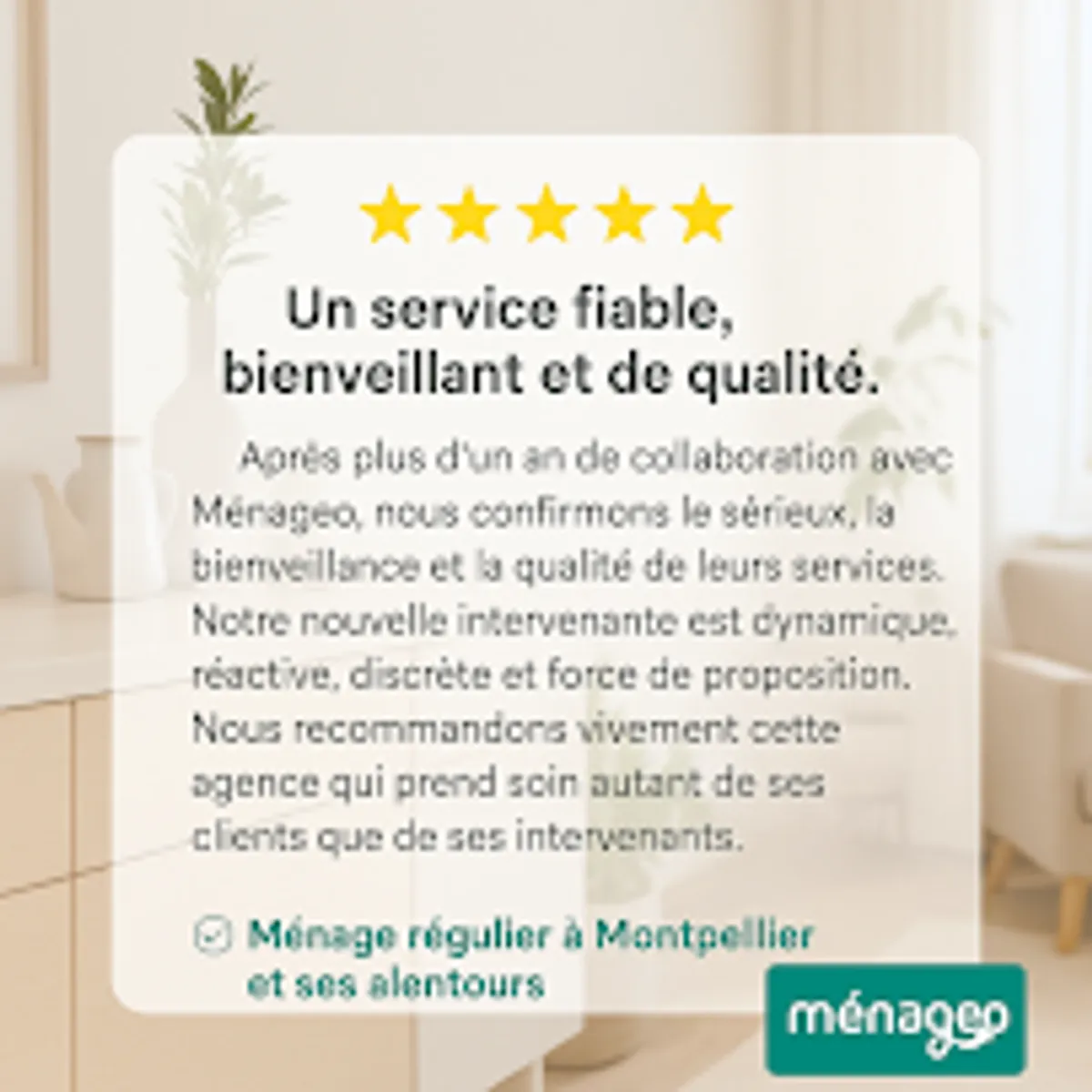 ✅ Femme de ménage à domicile | MÉNAGEO agence de ménage et repassage à Montpellier et alentours - Photo 5